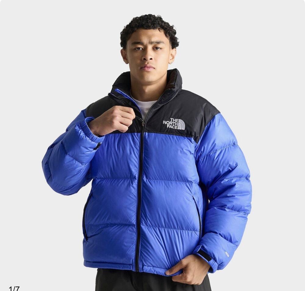 The North Face 1996 Retro Nuptse Jacket Blue Tnf Black Men's Size XXXL NWT